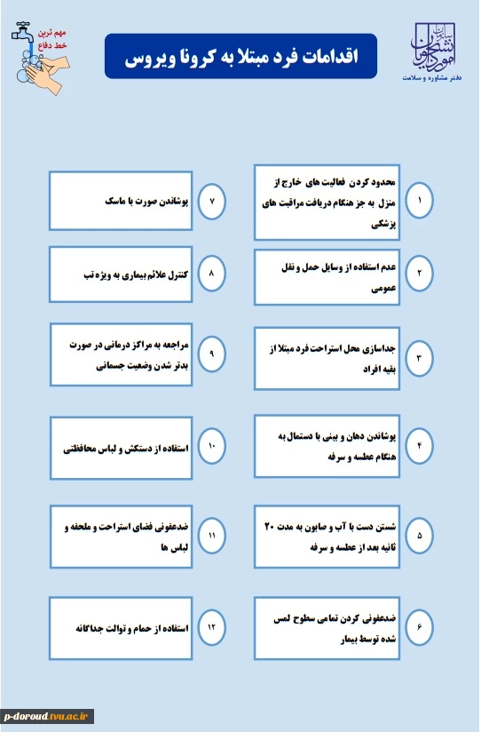 پیشگیری از ابتلا به ویروس بیماری کوروید 19 3