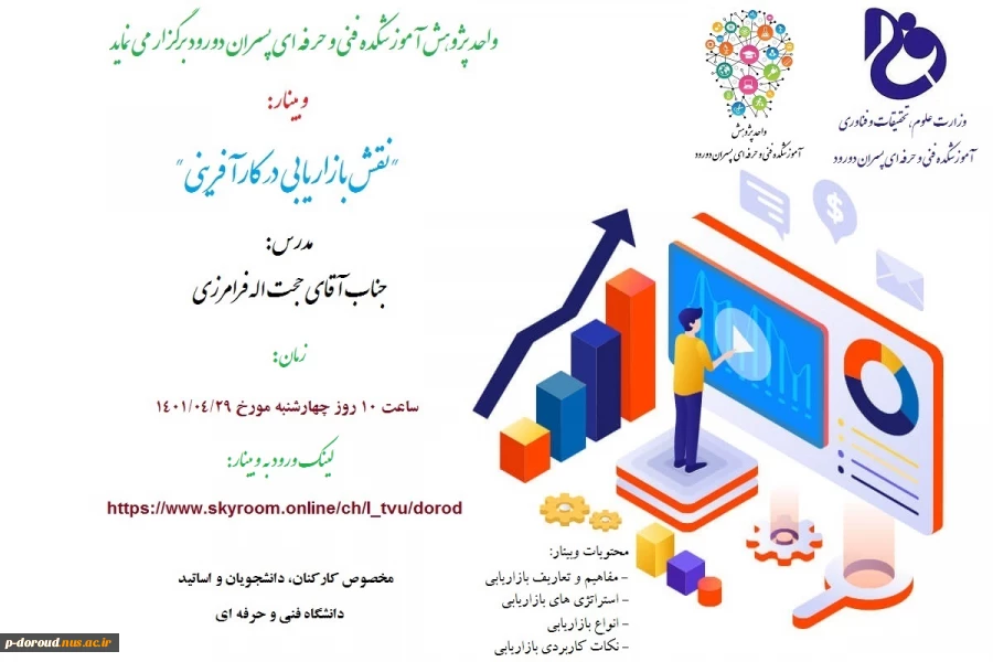 برگزاری وبینار "نقش بازاریابی در کارآفرینی" 2