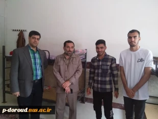حضور مسئولین دانشجویی آموزشکده فنی دورود در خوابگاه دانشجویی 4