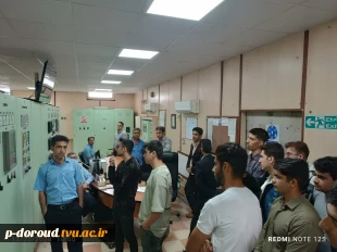 بازدید دانشجویان رشته مهندسی حرفه‌ای برق - قدرت از نیروگاه گازی دورود 3